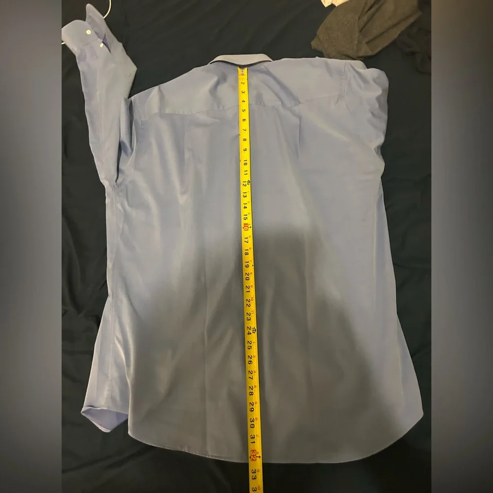 Ermenegildo Zegna French Blue Dress Shirt Men’s 16 41 Neiman Marcus Business - Picture 10 of 13